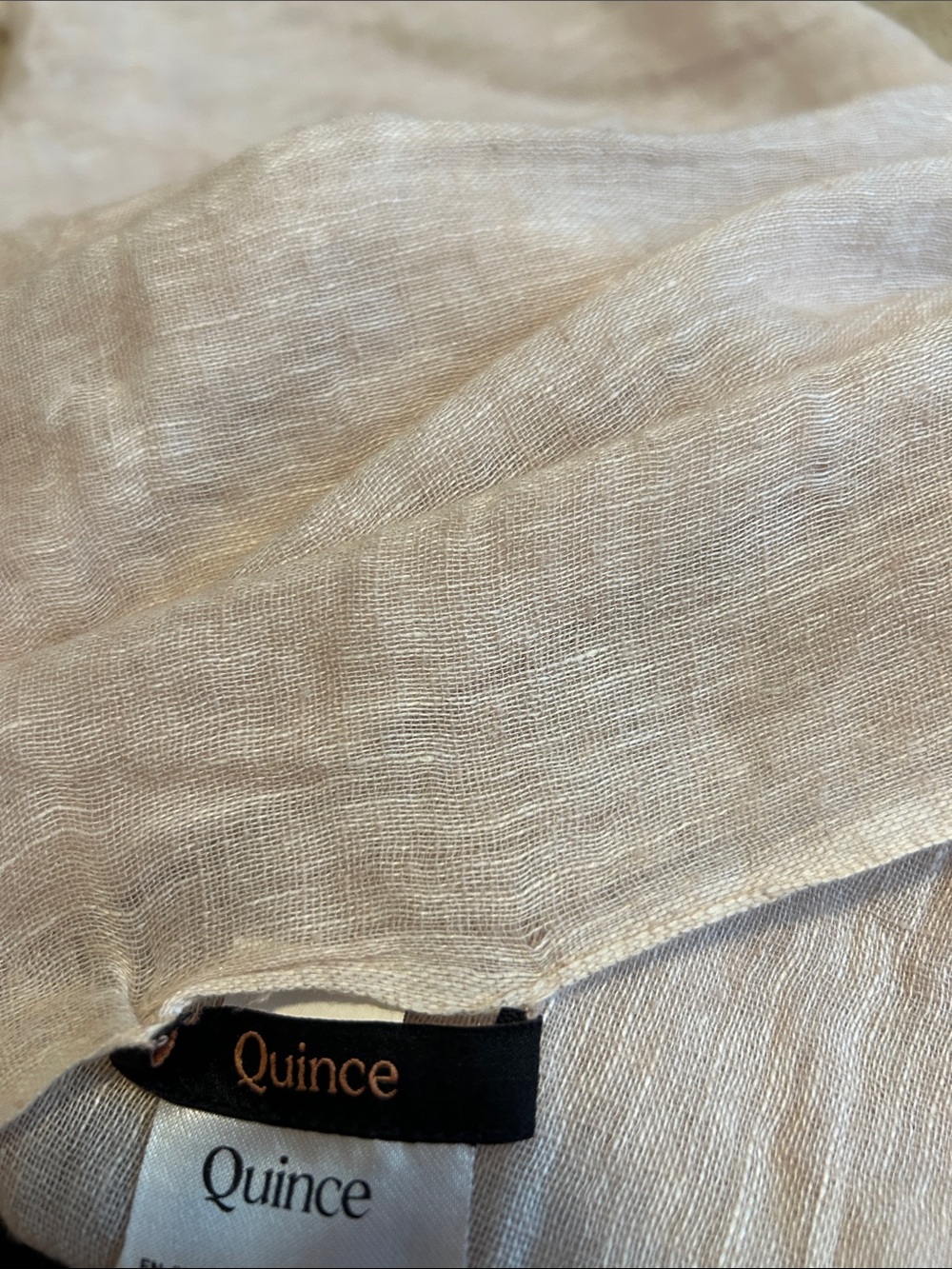 Quince Lightweight Linen Silk Cashmere Scarf Soft Pink - Picture 13 of 13